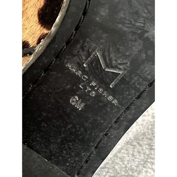 Marc Fisher‎ Mlyalely Genuine Calf Hair pointy toe block heel Bootie size 6 - Picture 12 of 12